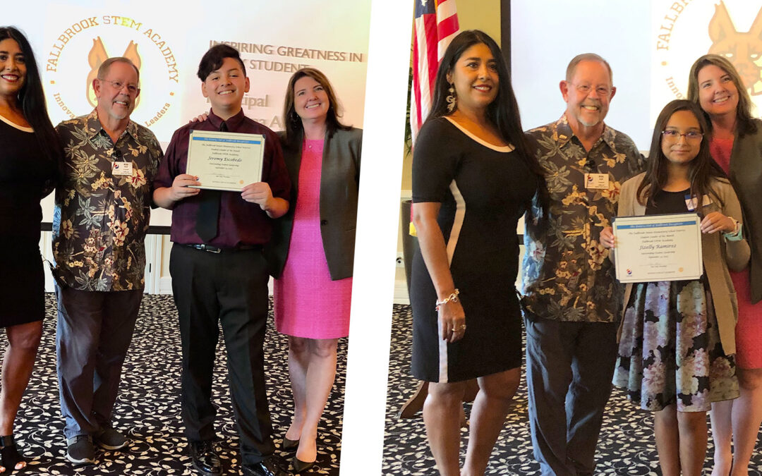 Fallbrook Rotary Club Honors Outstanding FUESD Students of the Month
