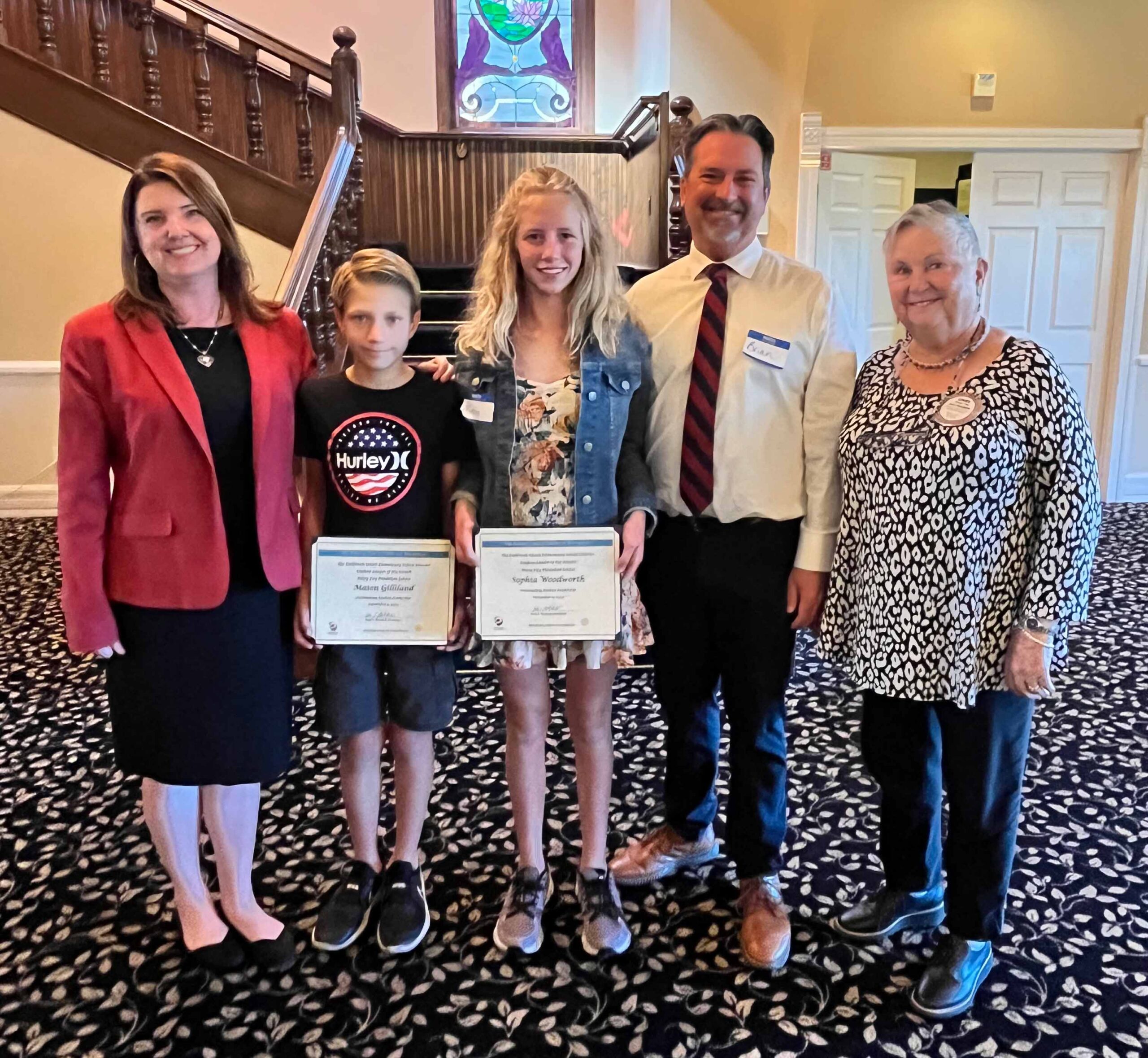 FUESD Celebrates Rotary Students of the Month from Mary Fay Pendleton