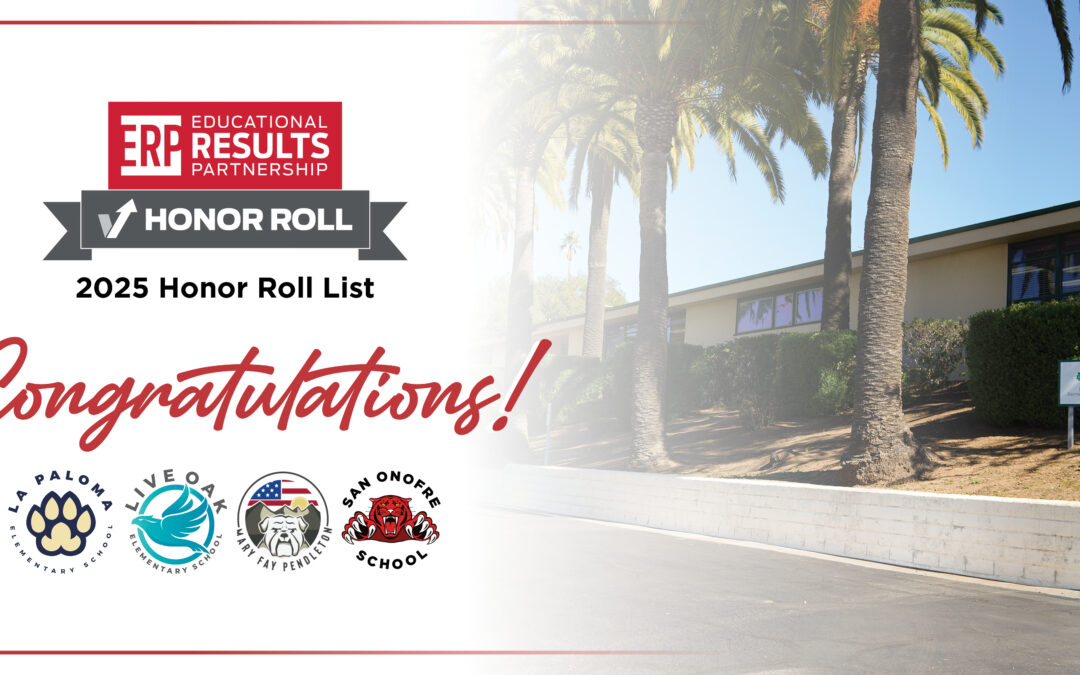 FUESD Named STAR District by Educational Results Partnership; Four Schools Earn Honor Roll Distinction