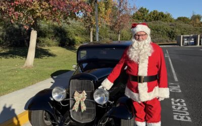 From Sleigh to Coupe: Santa Cruises Into Mike Choate Center