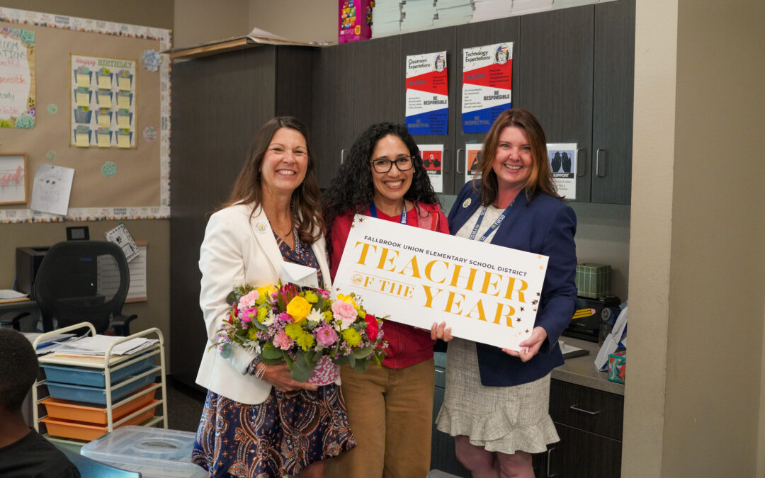 Fallbrook Union Elementary School District Announces 2025 – 2026 Teacher and Employee of the Year