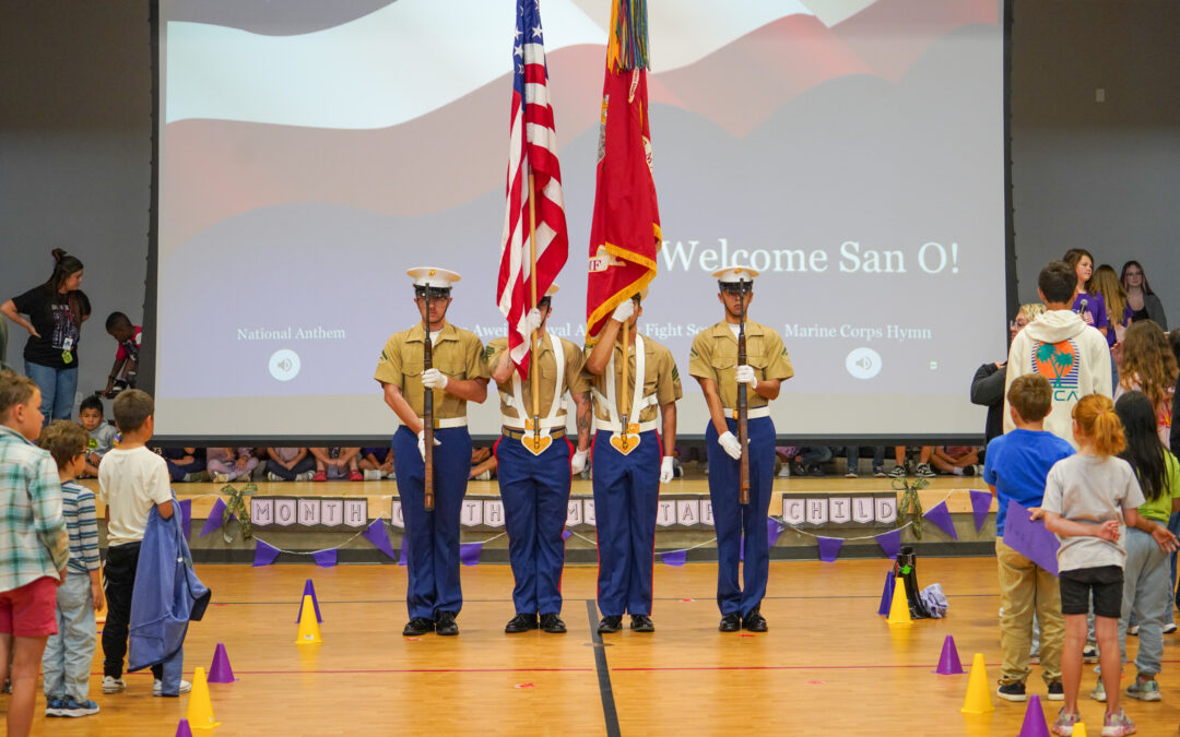 San Onofre School Celebrates ERP Honor Roll Recognition at Special Flag Ceremony