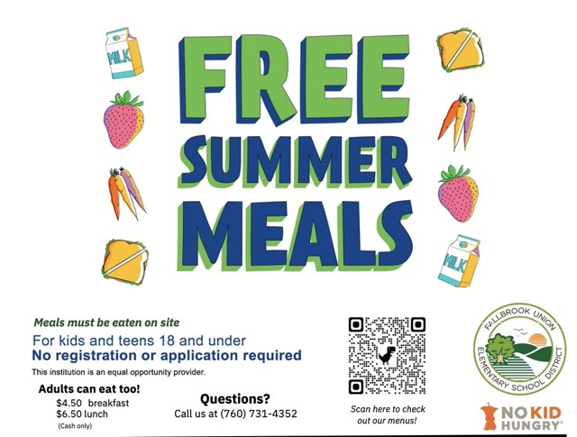 Free Summer Meals | Comidas Gratis Durante el verano